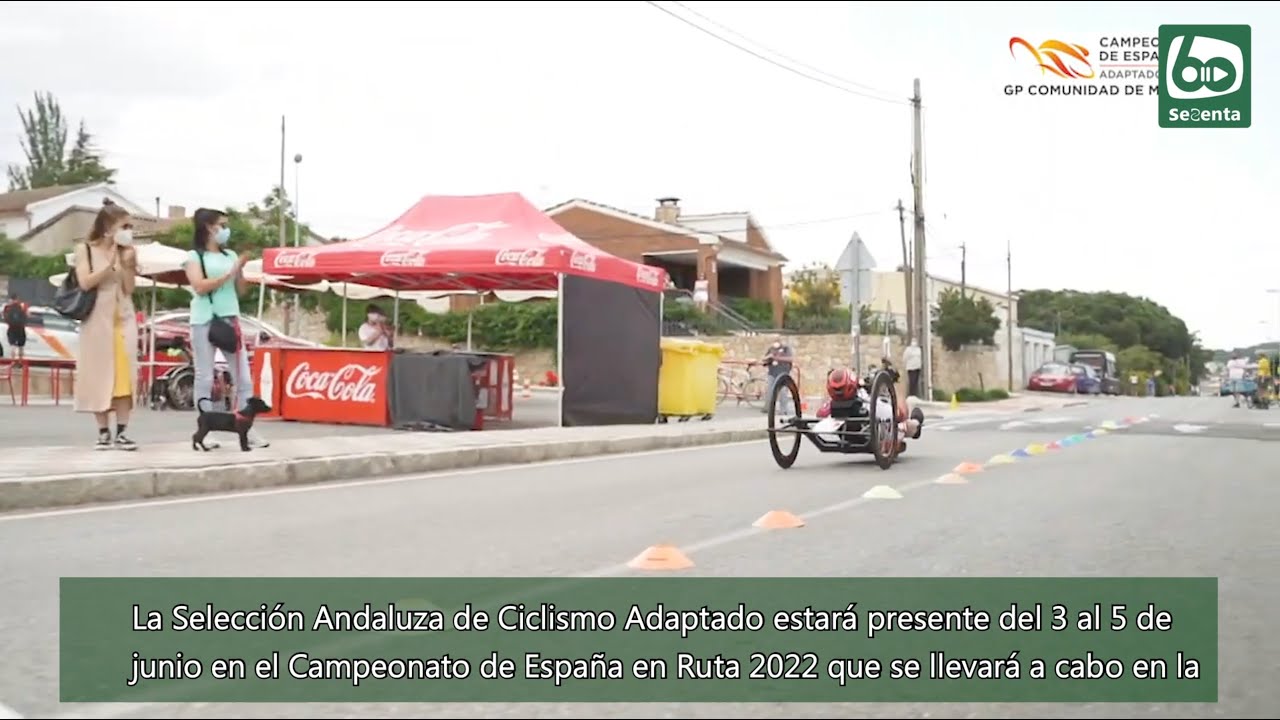 Manuel Fernández, con la Selección Andaluza en el Campeonato de España de Ciclismo Adaptado