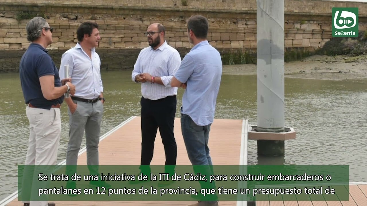 Daniel Sánchez y Carlos Salguero visitan las obras del nuevo pantalán en el Real Carenero