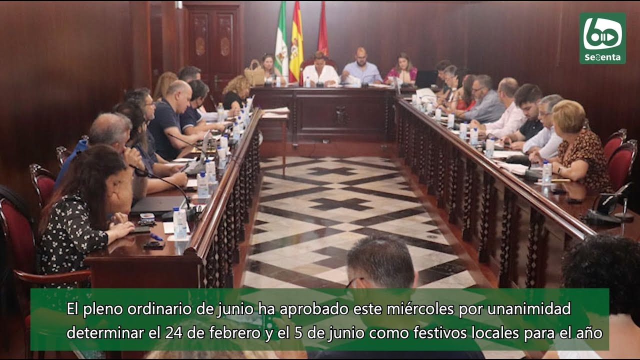 El Pleno Municipal aprueba los festivos locales para 2023